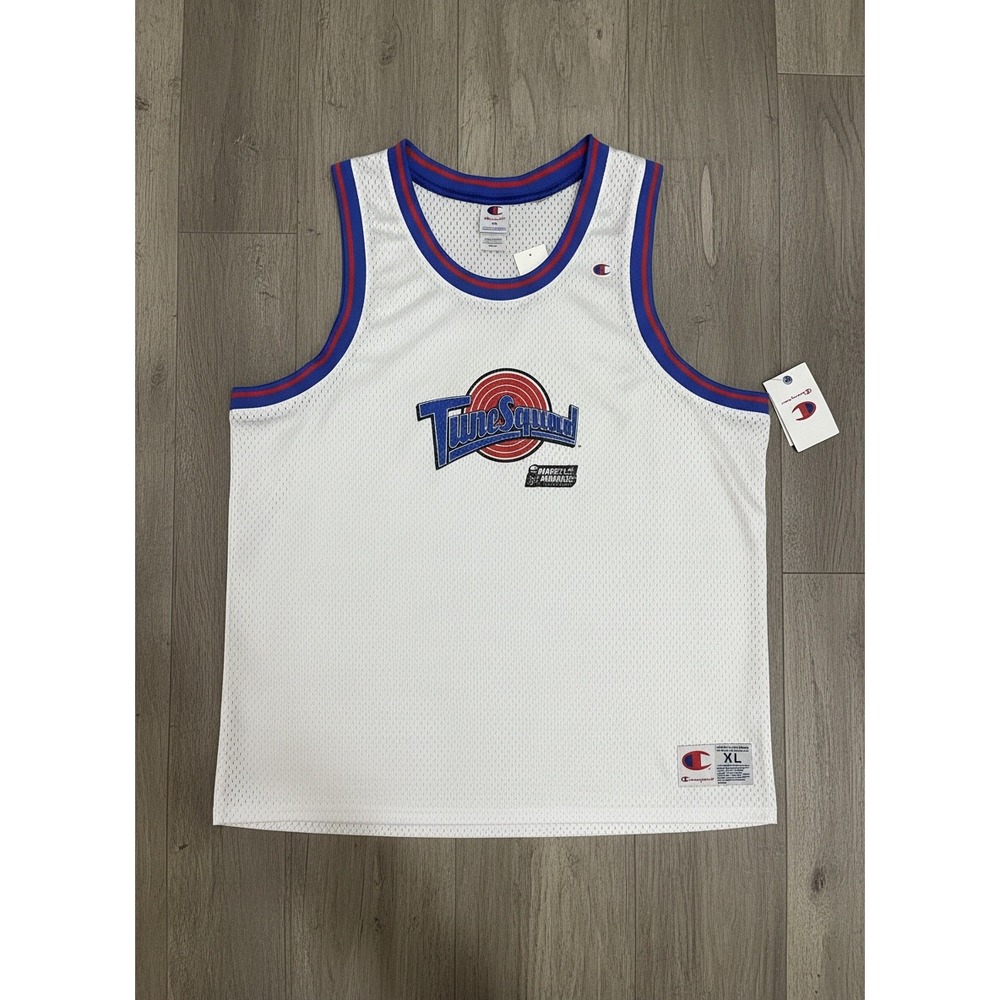 NWT Men's XL Champion Space Jam Tune Squad Bugs Bunny Jersey 30th Anniversary